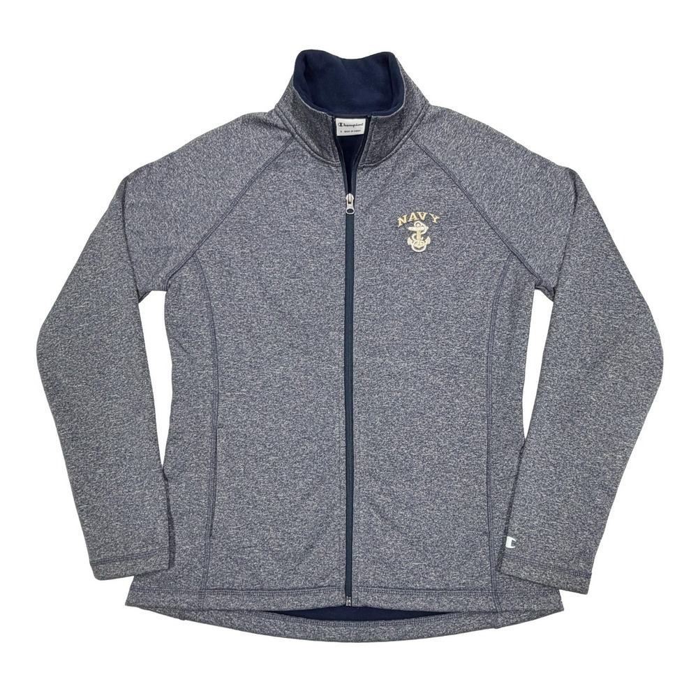 Champion Spring US "Navy" Women's Small Softshell Jacket Blue Embroidered